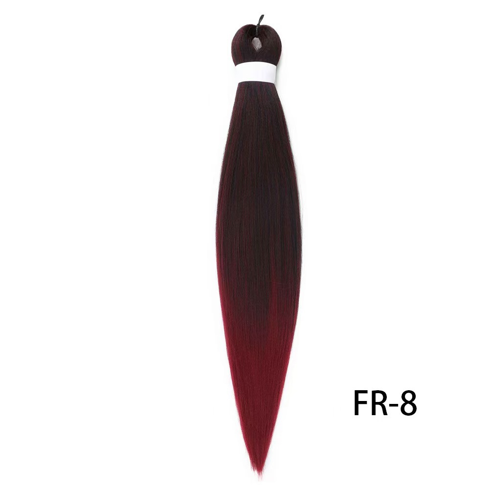 European and American low-temperature long straight hair EZ large braid styling wig 26 inches 90g BRAID synthetic fiber and stretch European and American low-temperature long straight hair EZ large braid styling wig 26 inches 90g BRAID synthetic fiber and stretch