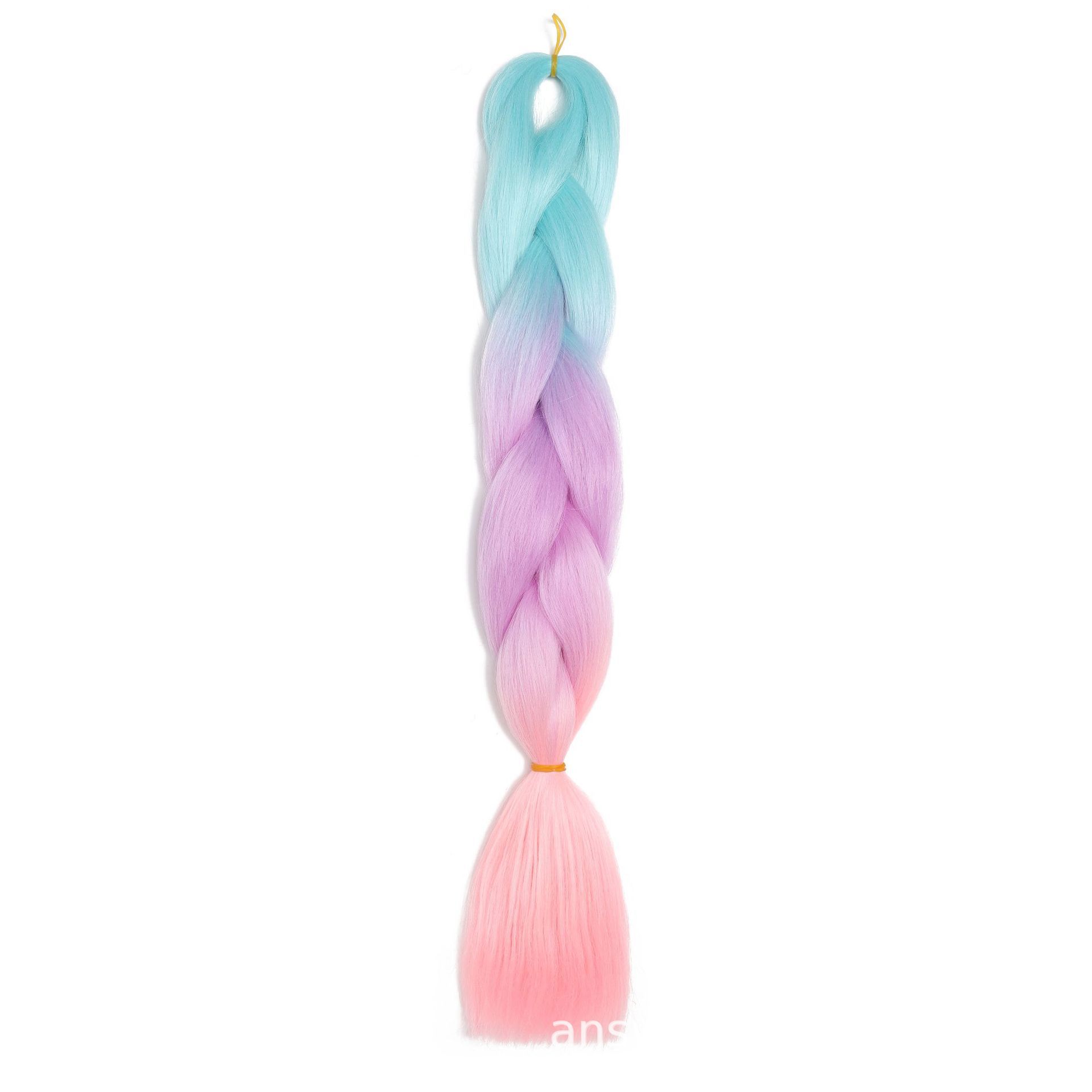 Luminous braids, ponytails, hair extensions, colored luminous braids, synthetic wigs, fluorescent ponytails, and large braids Luminous braids, ponytails, hair extensions, colored luminous braids, synthetic wigs, fluorescent ponytails, and large braids