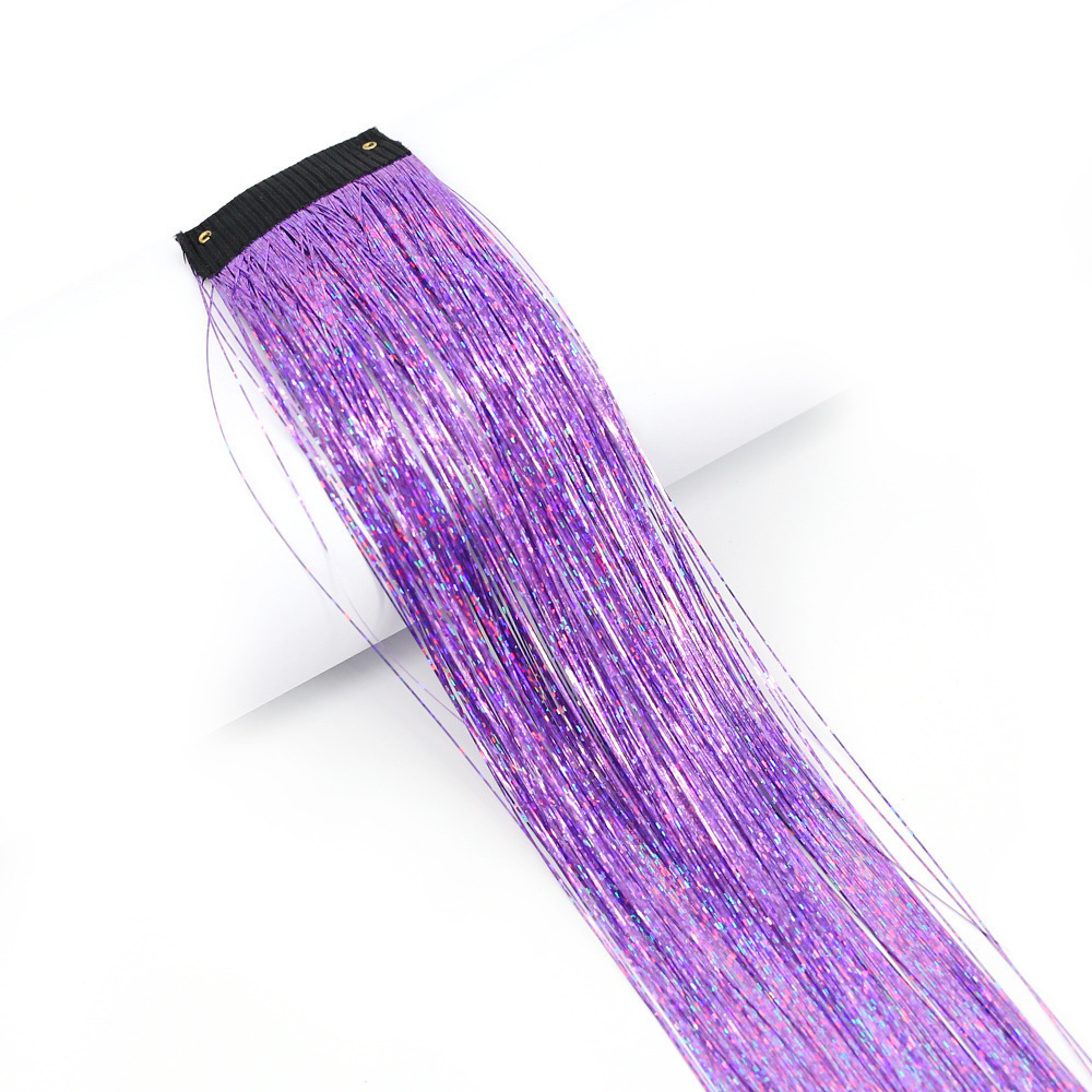 Cross border foreign trade colorful laser hair clip, straight hair clip, gold wire, rainbow bright silk, laser wire Cross border foreign trade colorful laser hair clip, straight hair clip, gold wire, rainbow bright silk, laser wire