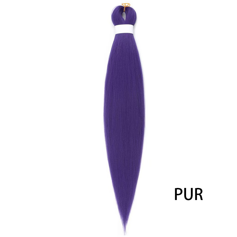 European and American low-temperature long straight hair EZ large braid styling wig 26 inches 90g BRAID synthetic fiber and stretch European and American low-temperature long straight hair EZ large braid styling wig 26 inches 90g BRAID synthetic fiber and stretch