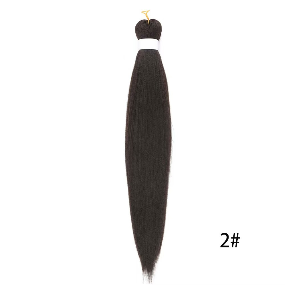 European and American low-temperature long straight hair EZ large braid styling wig 26 inches 90g BRAID synthetic fiber and stretch European and American low-temperature long straight hair EZ large braid styling wig 26 inches 90g BRAID synthetic fiber and stretch