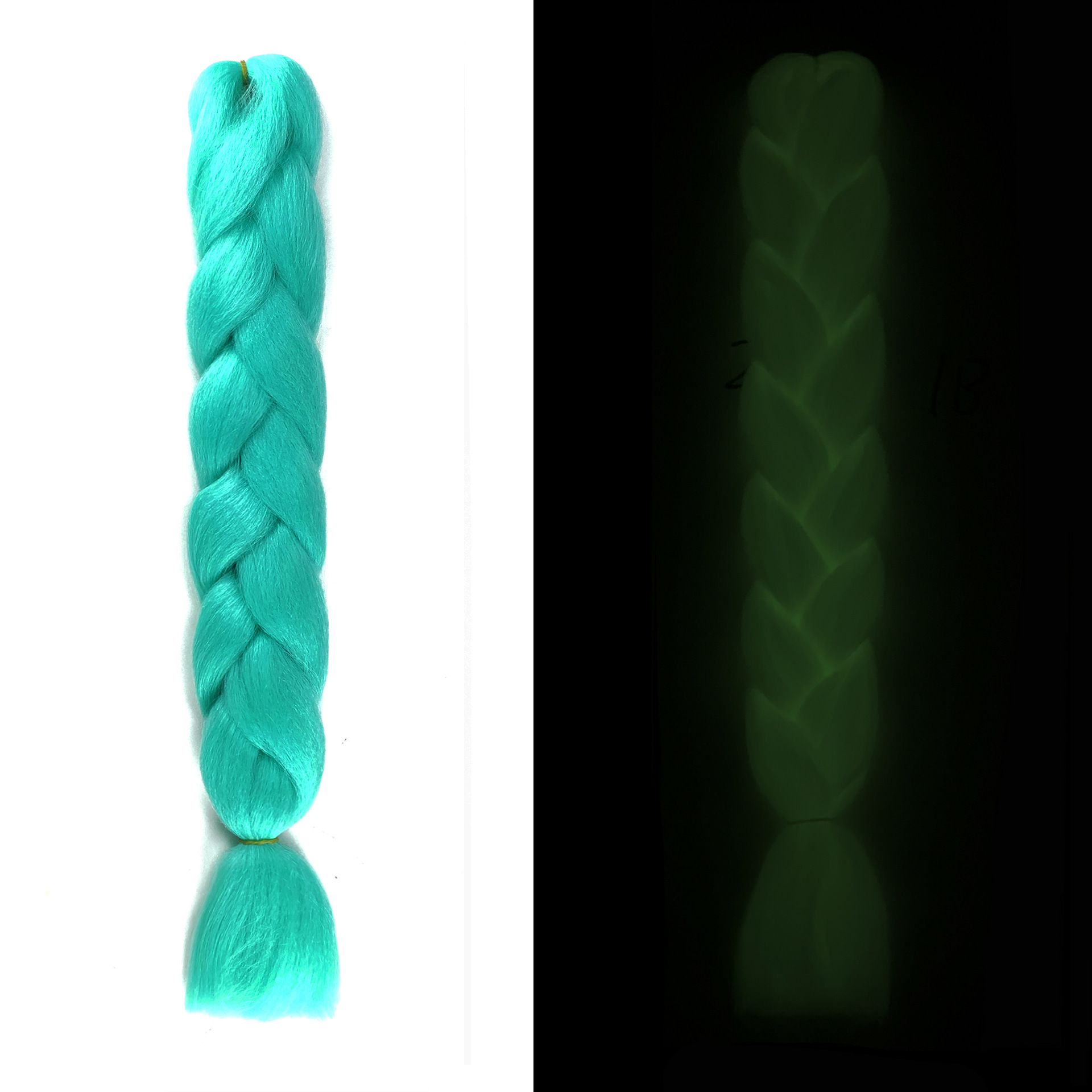 Luminous braids, ponytails, hair extensions, colored luminous braids, synthetic wigs, fluorescent ponytails, and large braids Luminous braids, ponytails, hair extensions, colored luminous braids, synthetic wigs, fluorescent ponytails, and large braids