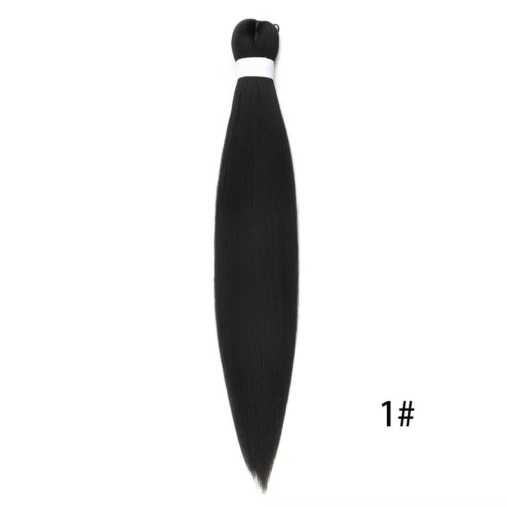 European and American low-temperature long straight hair EZ large braid styling wig 26 inches 90g BRAID synthetic fiber and stretch European and American low-temperature long straight hair EZ large braid styling wig 26 inches 90g BRAID synthetic fiber and stretch