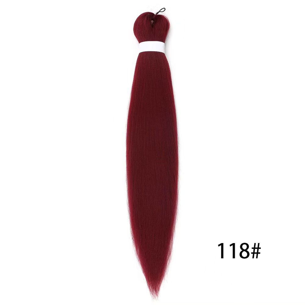 European and American low-temperature long straight hair EZ large braid styling wig 26 inches 90g BRAID synthetic fiber and stretch European and American low-temperature long straight hair EZ large braid styling wig 26 inches 90g BRAID synthetic fiber and stretch