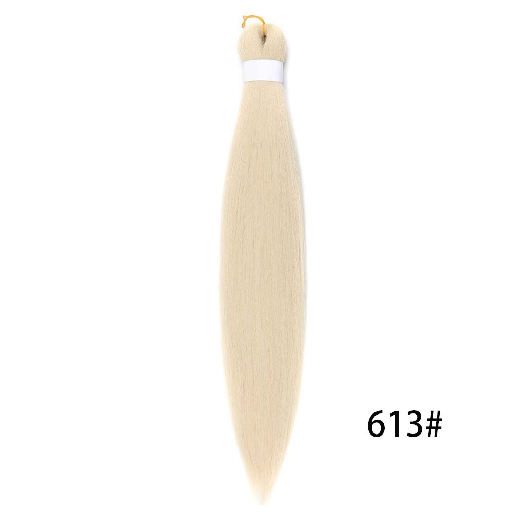 European and American low-temperature long straight hair EZ large braid styling wig 26 inches 90g BRAID synthetic fiber and stretch European and American low-temperature long straight hair EZ large braid styling wig 26 inches 90g BRAID synthetic fiber and stretch