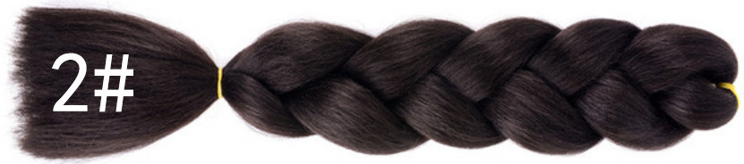 Foreign trade African large braid wig color dirty braid gradient synthetic hair hip-hop dirty braid braided hair spot wholesale Foreign trade African large braid wig color dirty braid gradient synthetic hair hip-hop dirty braid braided hair spot wholesale