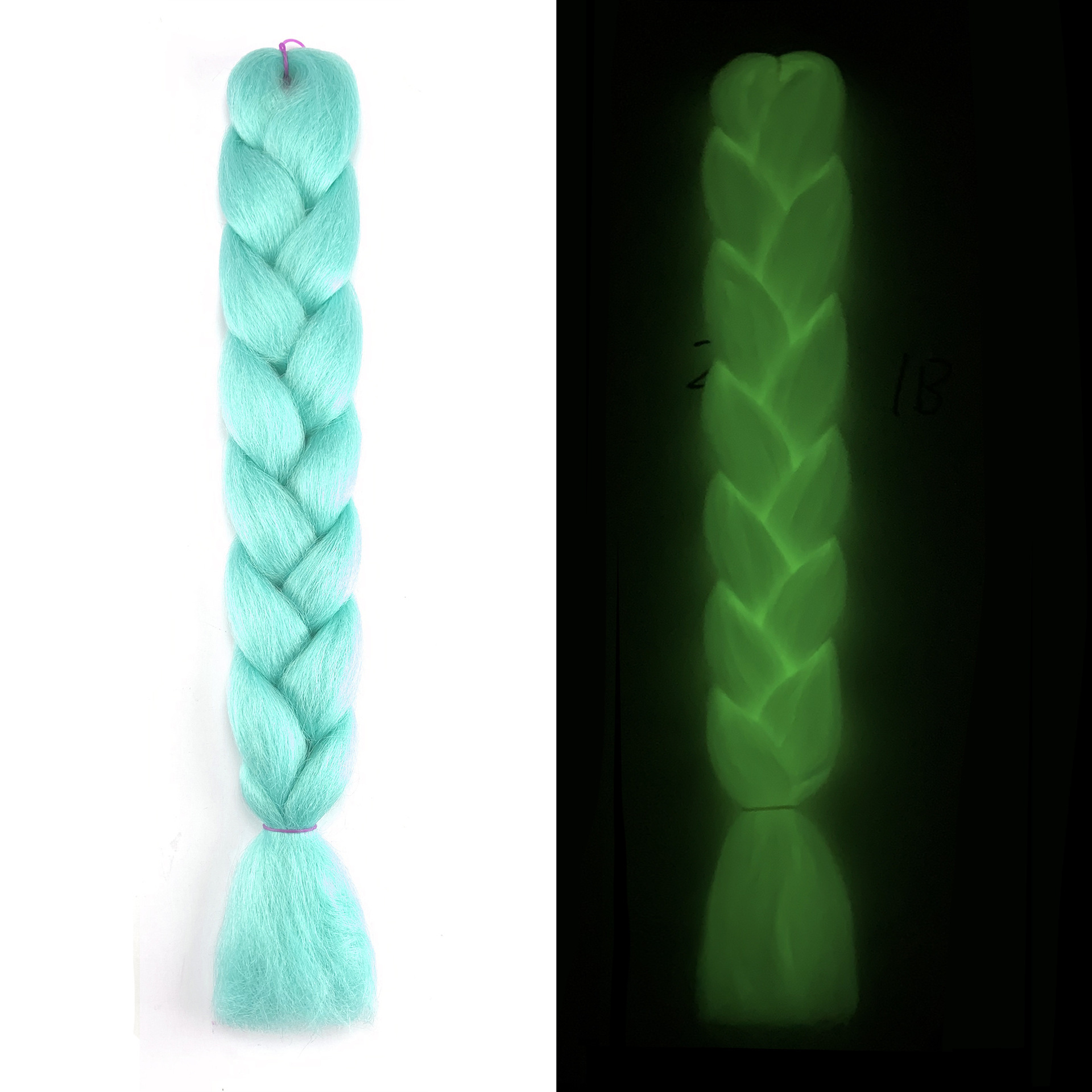 Luminous braids, ponytails, hair extensions, colored luminous braids, synthetic wigs, fluorescent ponytails, and large braids Luminous braids, ponytails, hair extensions, colored luminous braids, synthetic wigs, fluorescent ponytails, and large braids