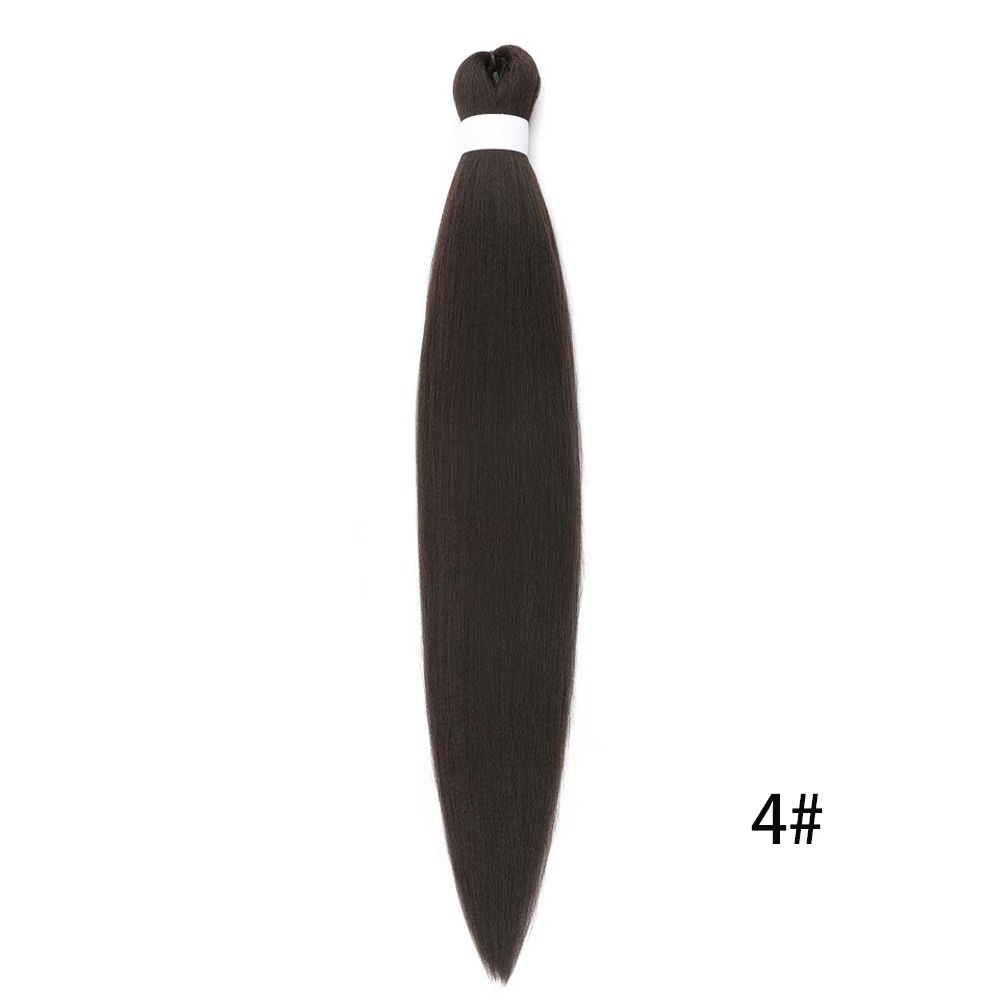 European and American low-temperature long straight hair EZ large braid styling wig 26 inches 90g BRAID synthetic fiber and stretch European and American low-temperature long straight hair EZ large braid styling wig 26 inches 90g BRAID synthetic fiber and stretch
