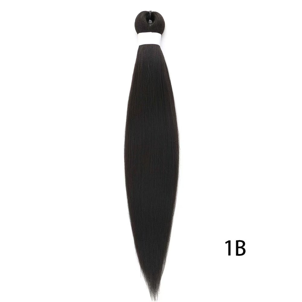European and American low-temperature long straight hair EZ large braid styling wig 26 inches 90g BRAID synthetic fiber and stretch European and American low-temperature long straight hair EZ large braid styling wig 26 inches 90g BRAID synthetic fiber and stretch