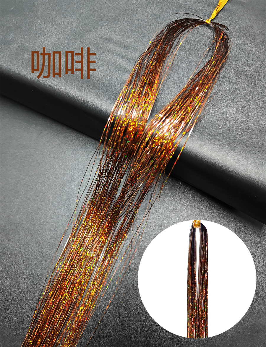 Source factory Tinselhair laser wire shiny metal wire seamless hair extensions Amazon wig extensions batch Source factory Tinselhair laser wire shiny metal wire seamless hair extensions Amazon wig extensions batch