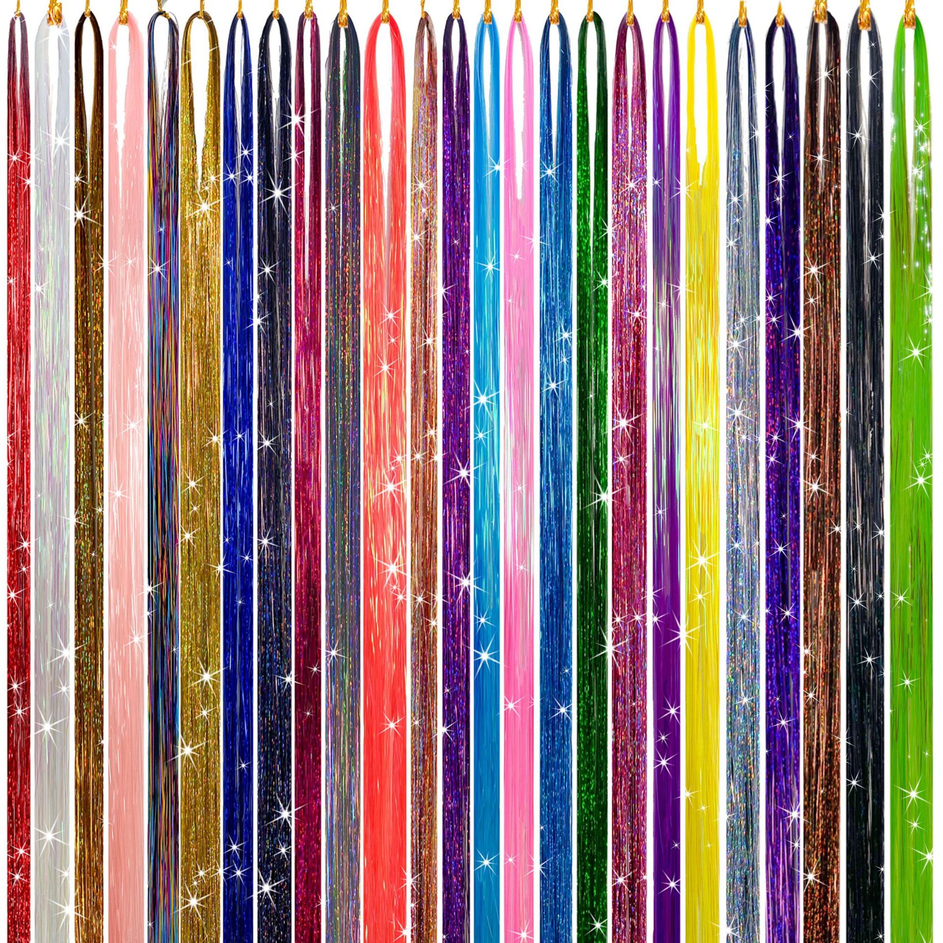 Source factory Tinselhair laser wire shiny metal wire seamless hair extensions Amazon wig extensions batch Source factory Tinselhair laser wire shiny metal wire seamless hair extensions Amazon wig extensions batch