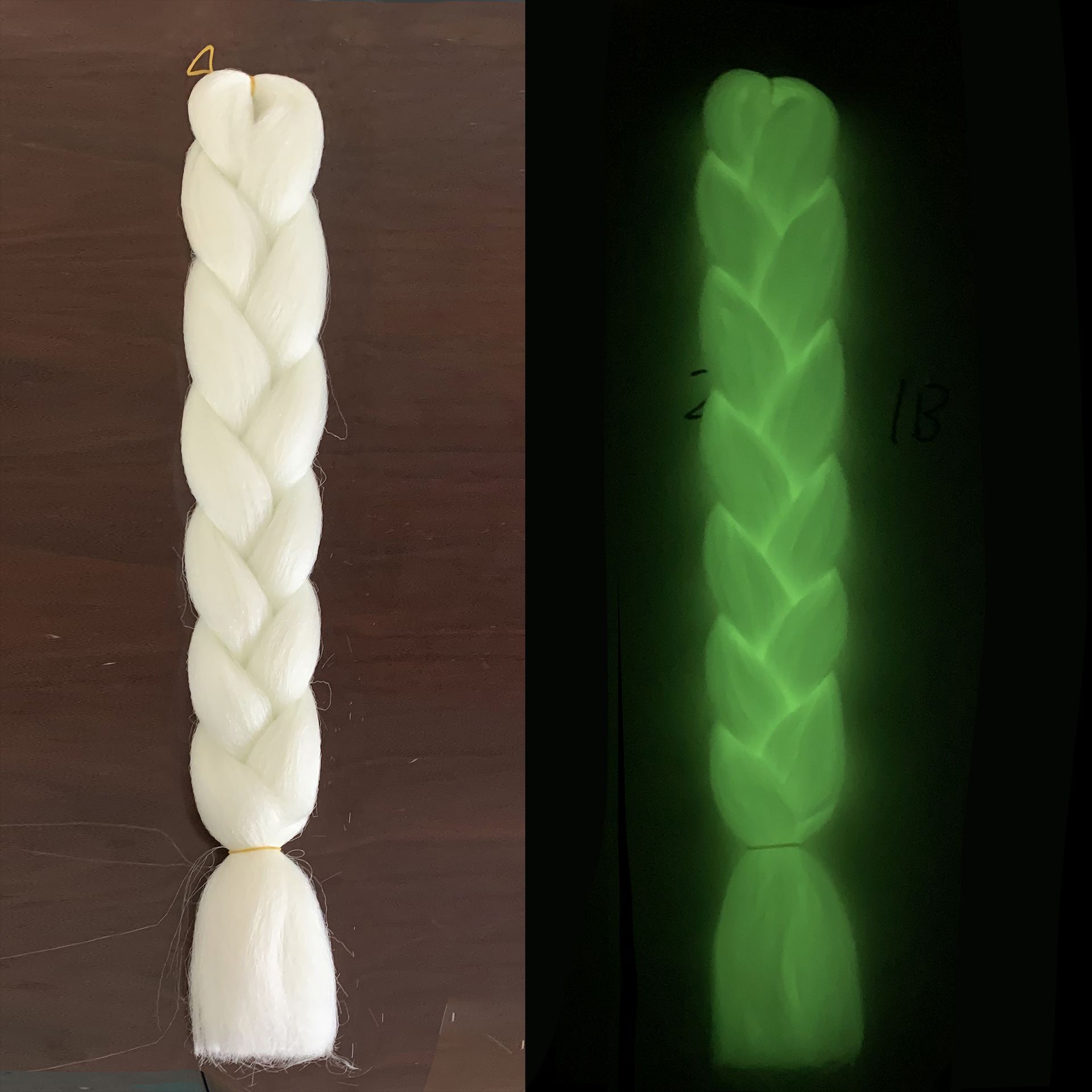 Luminous braids, ponytails, hair extensions, colored luminous braids, synthetic wigs, fluorescent ponytails, and large braids Luminous braids, ponytails, hair extensions, colored luminous braids, synthetic wigs, fluorescent ponytails, and large braids