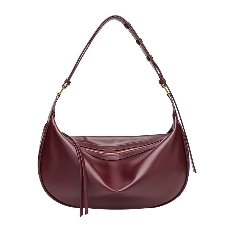 Cross border women's bag 2024 new fashionable high-end texture single shoulder crossbody bag versatile niche design armpit dumpling bag