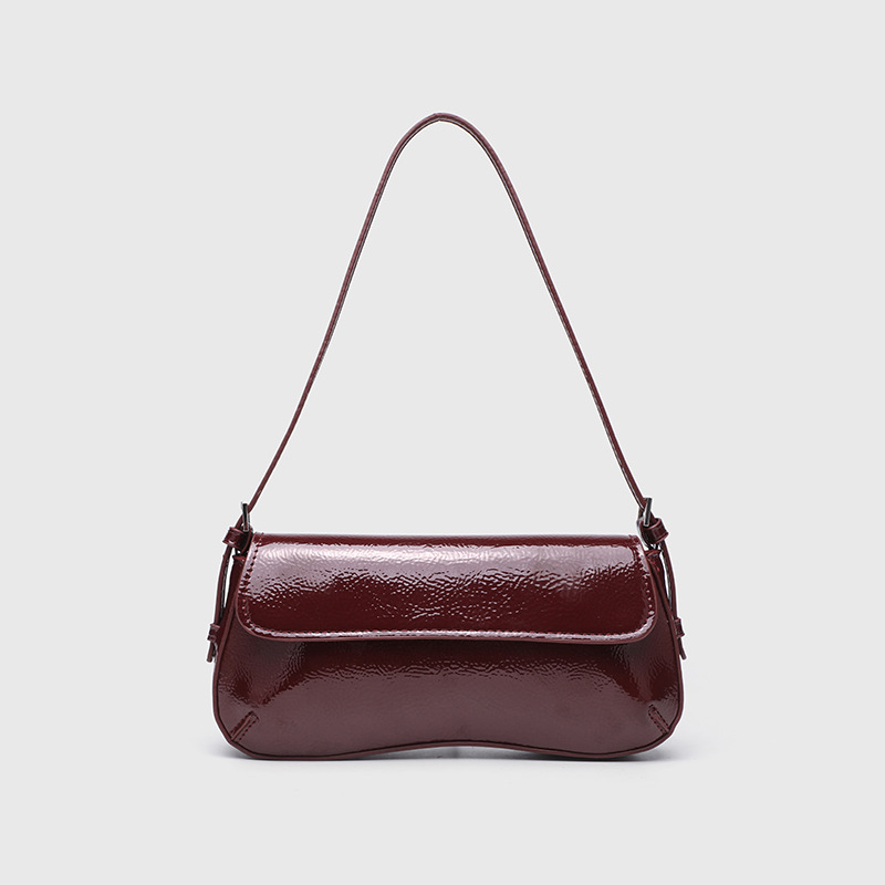 Cross border wholesale ZR home flip retro armpit bag 2024 autumn new product fashionable and simple French stick hand-held shoulder bag