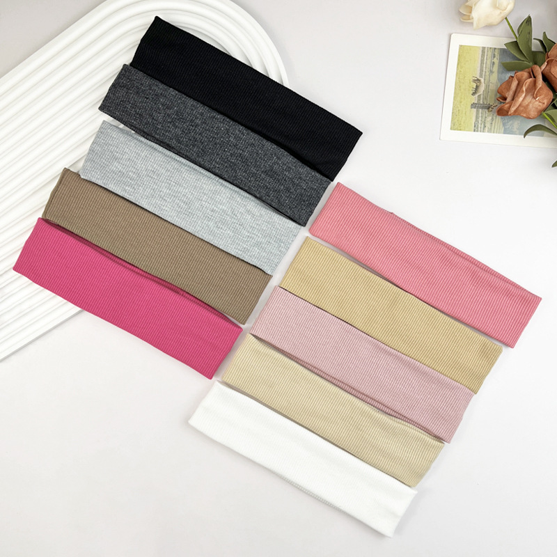 New sports headband, yoga, fitness, sweat absorbing, elastic headband, simple and versatile casual headband, Korean version headband