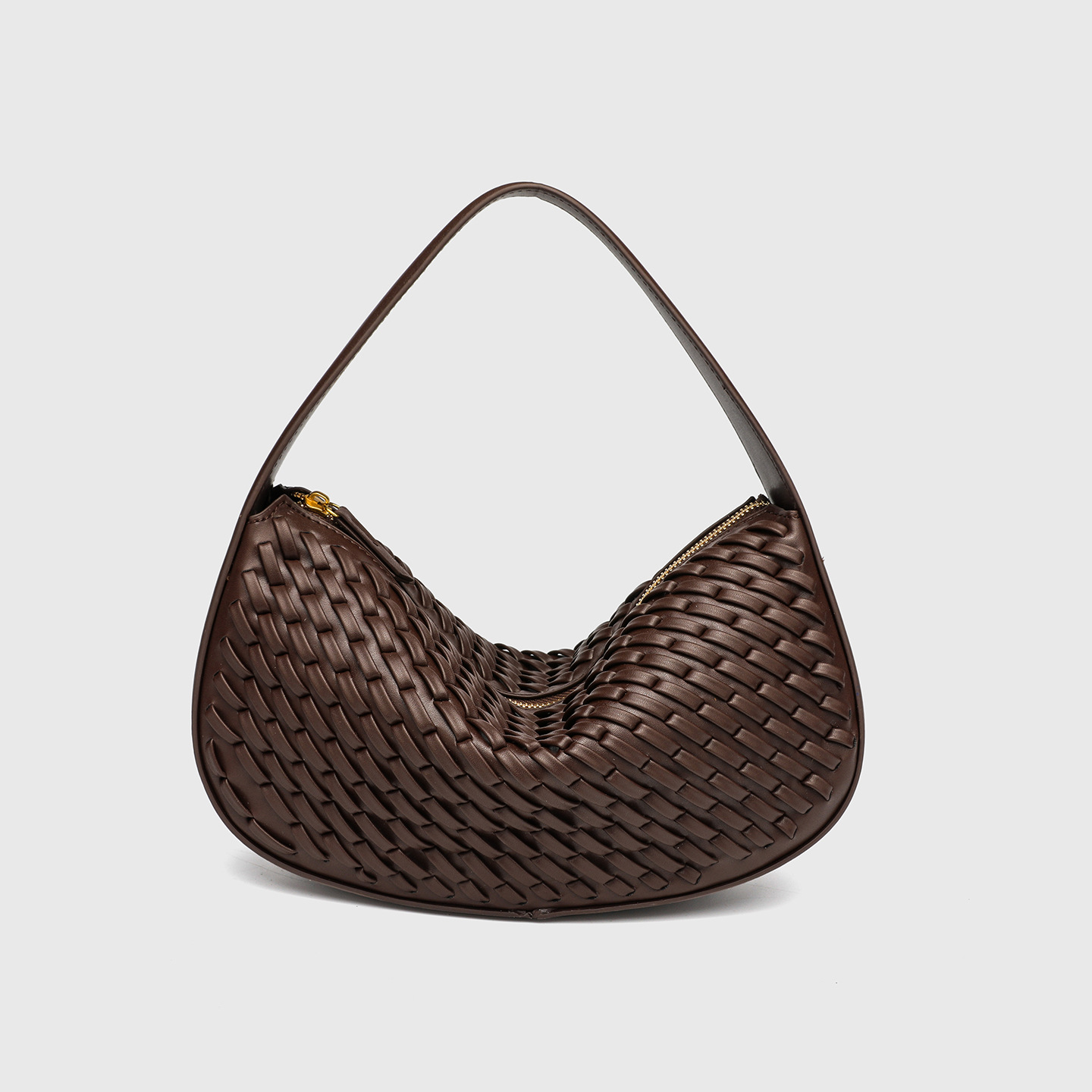 Z Home Trendy Lazy Style Single Shoulder Underarm Women's Bag Casual Versatile Handmade Woven Bag Handheld Dumpling Bag