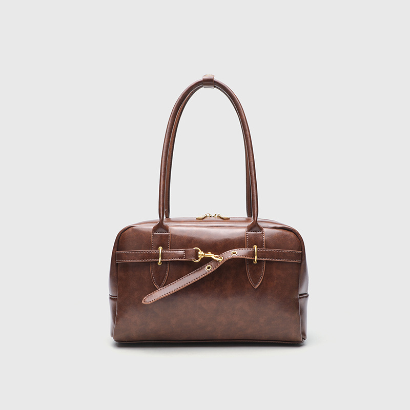 High end fashion large capacity bag for women 2024 new PU autumn and winter versatile crossbody bag, hand-held Boston bag