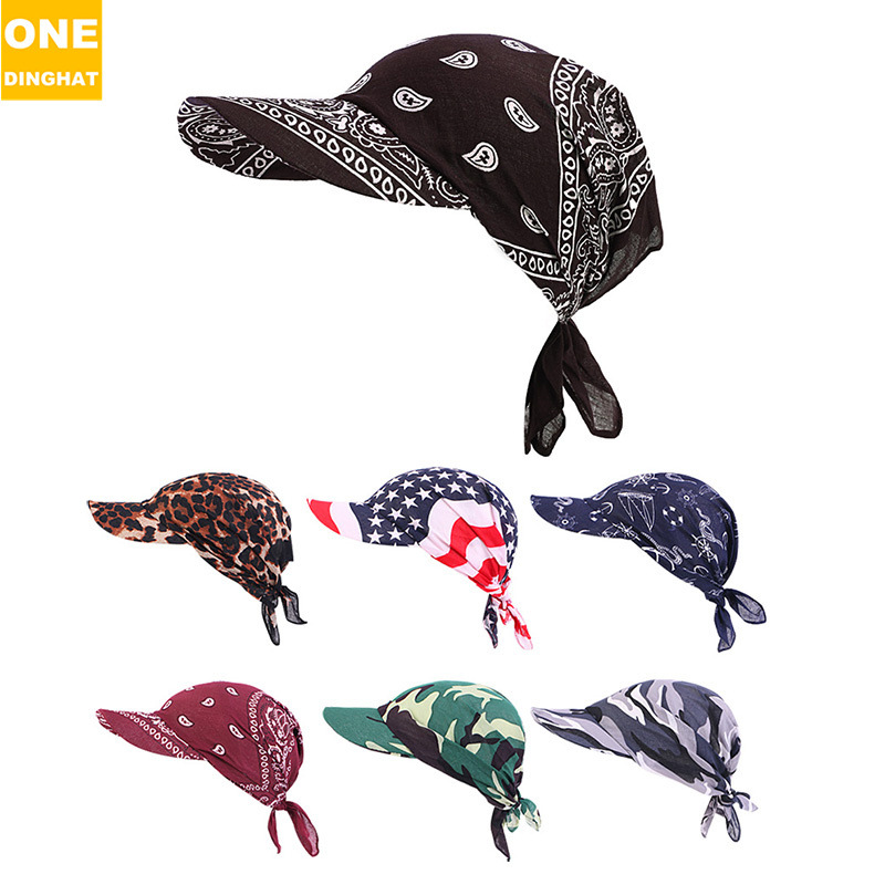 Cotton amoeba hat brim square scarf hat headscarf baseball cap outdoor sunshade hat TJM-234