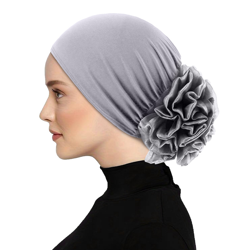 New women's large floral headscarf cap elastic cloth pullover cap chemotherapy cap TJM-262