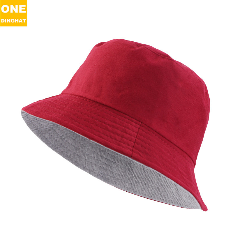 Amazon's new solid color light panel double-sided fisherman hat sunshade hat, sun protection simple foldable basin hat Amazon's new solid color light panel double-sided fisherman hat sunshade hat, sun protection simple foldable basin hat