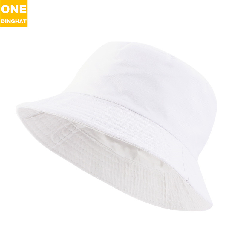 Amazon's new solid color light panel double-sided fisherman hat sunshade hat, sun protection simple foldable basin hat Amazon's new solid color light panel double-sided fisherman hat sunshade hat, sun protection simple foldable basin hat