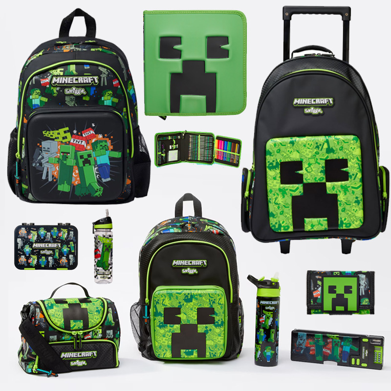 Australian children's backpack Smiggle cartoon multifunctional zipper decompression backpack elementary school backpack casual book