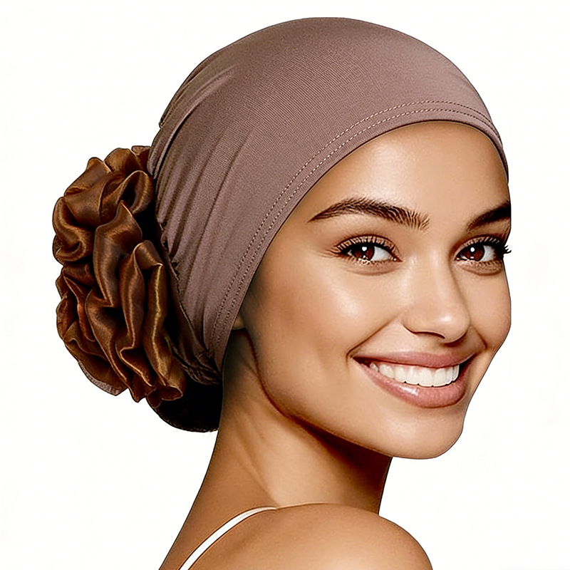 New women's large floral headscarf cap elastic cloth pullover cap chemotherapy cap TJM-262