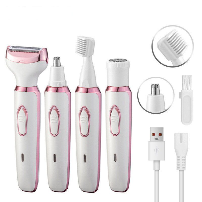 Electric female shaver for private care, ladies' all-in-one underarm and armpit hair, private area pubic hair trimmer, hair removal and shaving