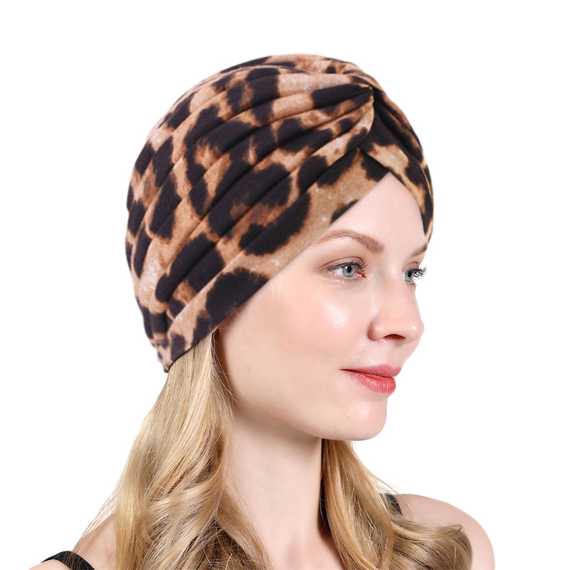 Ethnic style cotton headscarf cap, Indian cap, chemotherapy cap, Amazon e-commerce source TJM-412