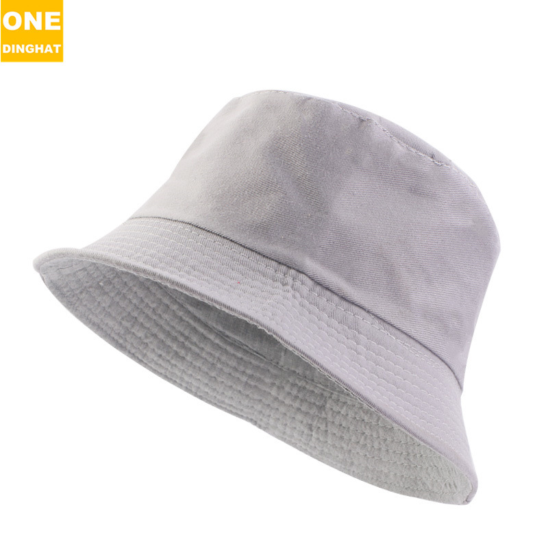 Amazon's new solid color light panel double-sided fisherman hat sunshade hat, sun protection simple foldable basin hat Amazon's new solid color light panel double-sided fisherman hat sunshade hat, sun protection simple foldable basin hat