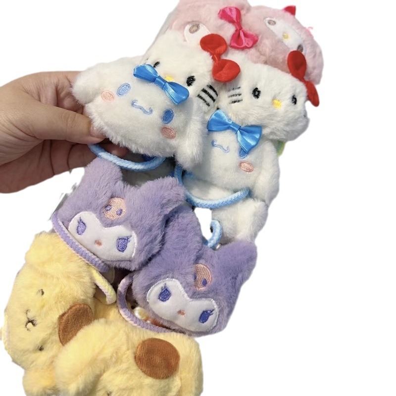 Plush doll hair clip, Sanrio duckbill clip, cute cartoon Kuromi hair clip, female side bangs, broken hair clip Plush doll hair clip, Sanrio duckbill clip, cute cartoon Kuromi hair clip, female side bangs, broken hair clip