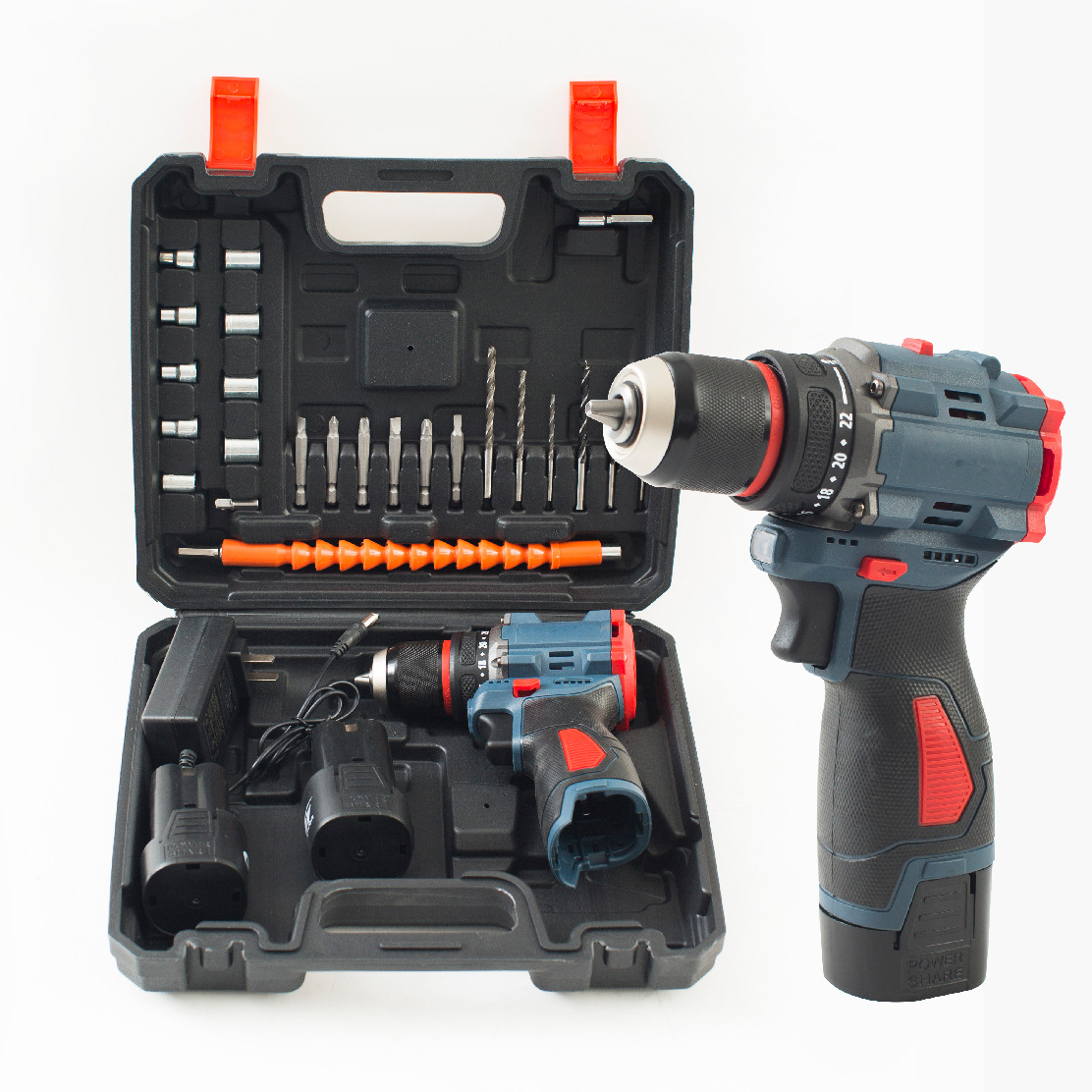 18V lithium rechargeable brushless hand drill, small steel cannon, high-power multifunctional electric screwdriver tool set