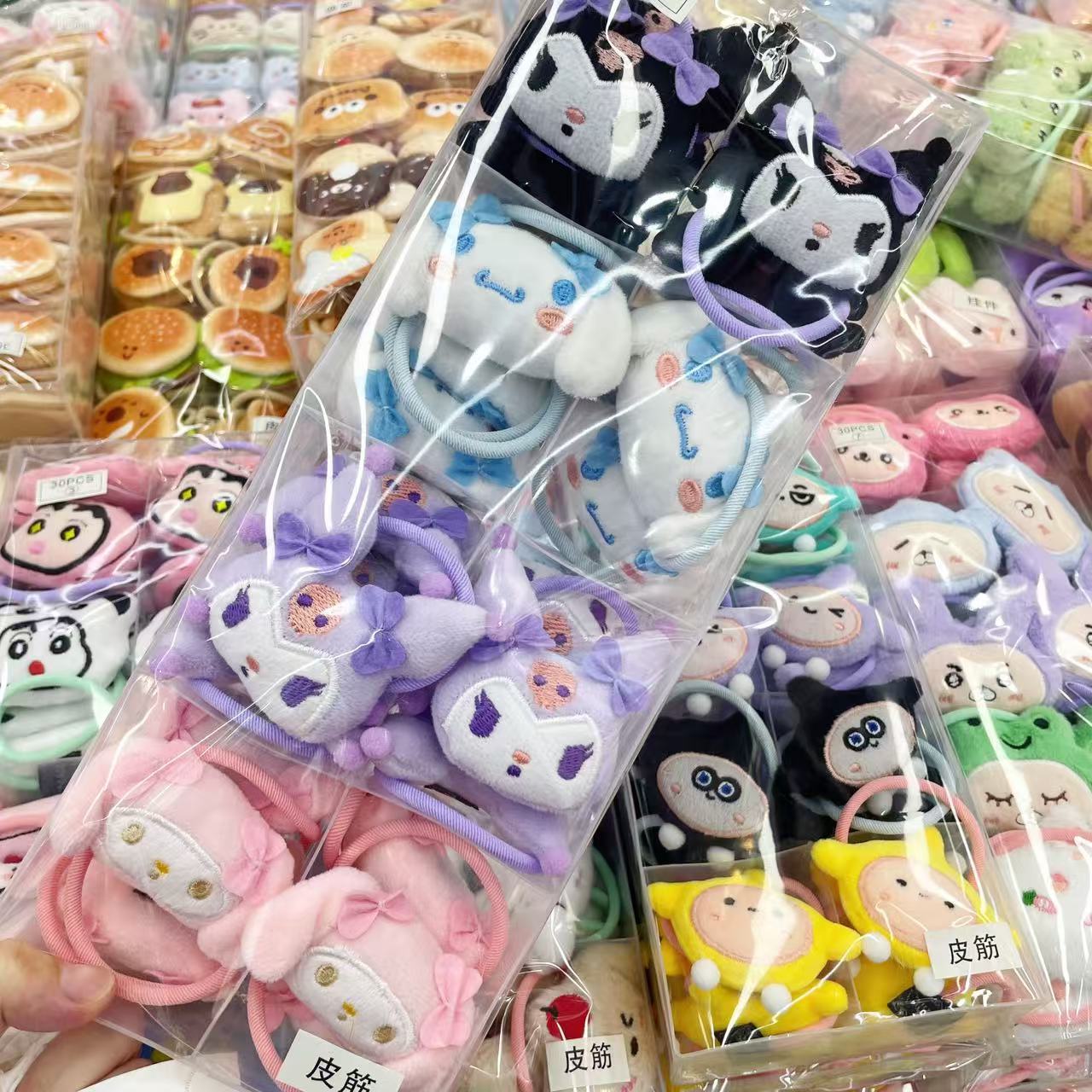 Plush doll hair clip, Sanrio duckbill clip, cute cartoon Kuromi hair clip, female side bangs, broken hair clip Plush doll hair clip, Sanrio duckbill clip, cute cartoon Kuromi hair clip, female side bangs, broken hair clip
