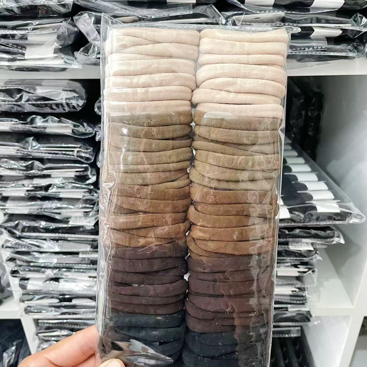 Dongdaemun, South Korea: High elasticity rubber band, nylon, high-quality hair rope, premium source, high ponytail headband, hair accessories wholesale Dongdaemun, South Korea: High elasticity rubber band, nylon, high-quality hair rope, premium source, high ponytail headband, hair accessories wholesale