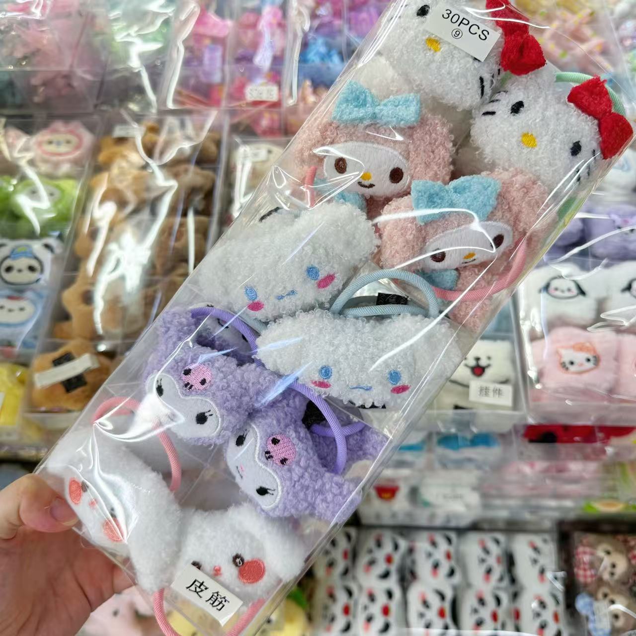 Plush doll hair clip, Sanrio duckbill clip, cute cartoon Kuromi hair clip, female side bangs, broken hair clip Plush doll hair clip, Sanrio duckbill clip, cute cartoon Kuromi hair clip, female side bangs, broken hair clip