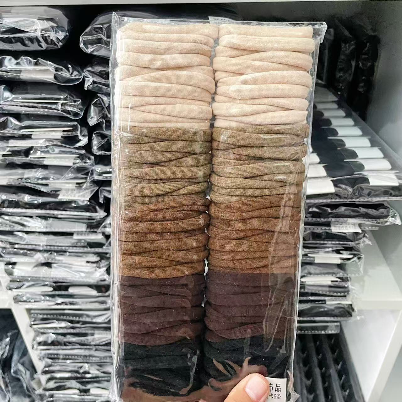 Dongdaemun, South Korea: High elasticity rubber band, nylon, high-quality hair rope, premium source, high ponytail headband, hair accessories wholesale Dongdaemun, South Korea: High elasticity rubber band, nylon, high-quality hair rope, premium source, high ponytail headband, hair accessories wholesale