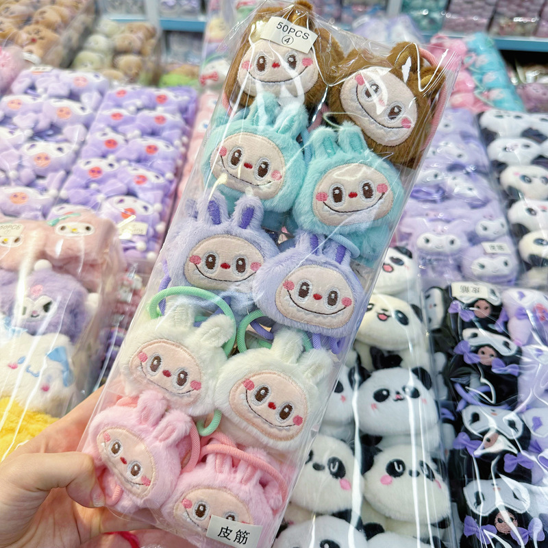 Plush doll hair clip, Sanrio duckbill clip, cute cartoon Kuromi hair clip, female side bangs, broken hair clip Plush doll hair clip, Sanrio duckbill clip, cute cartoon Kuromi hair clip, female side bangs, broken hair clip