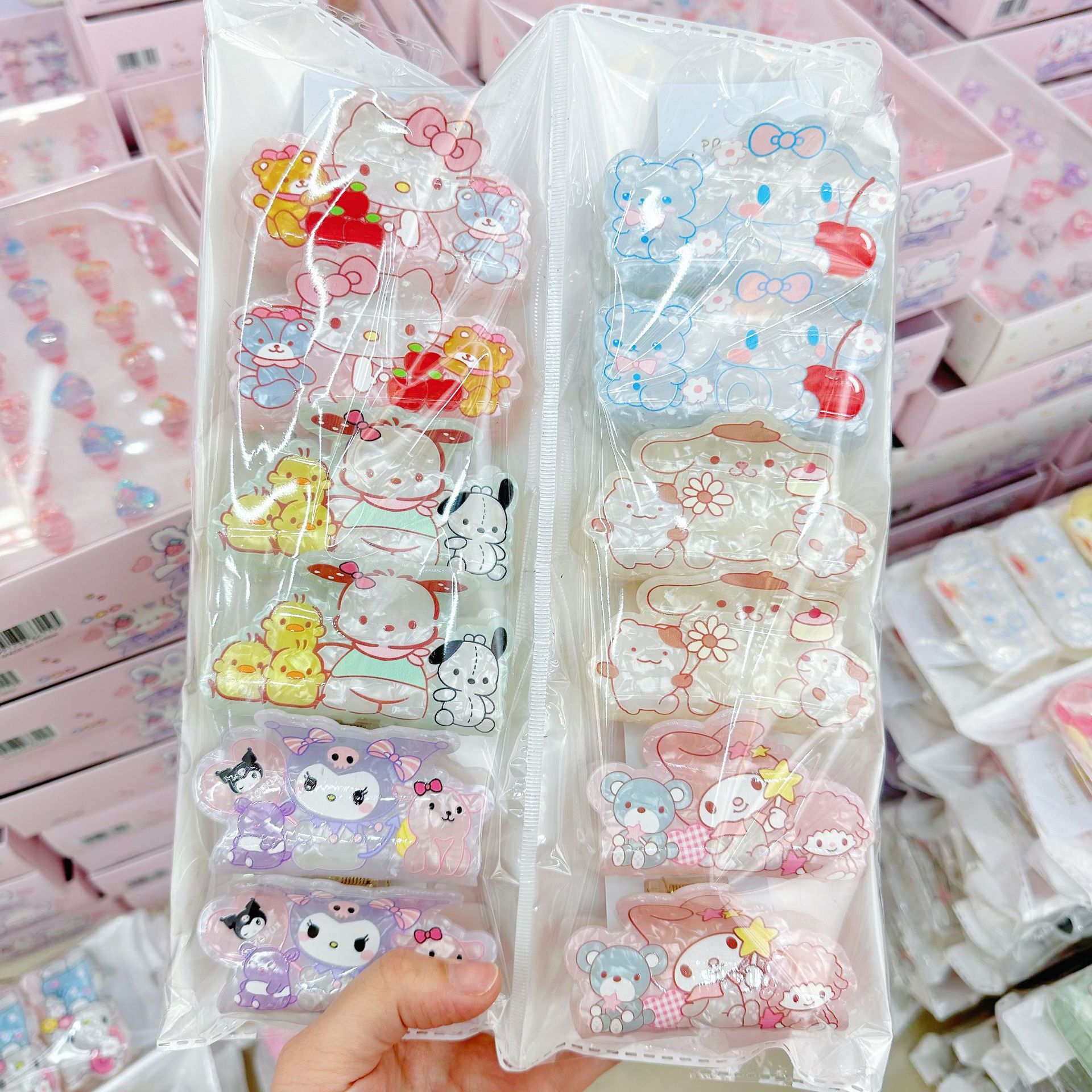 Sanliou Catclip New Cartoon Cute Girl Back of Head Shark Clip Imitation Acetic Acid Hair Clip Cross border Hair Clip Wholesale