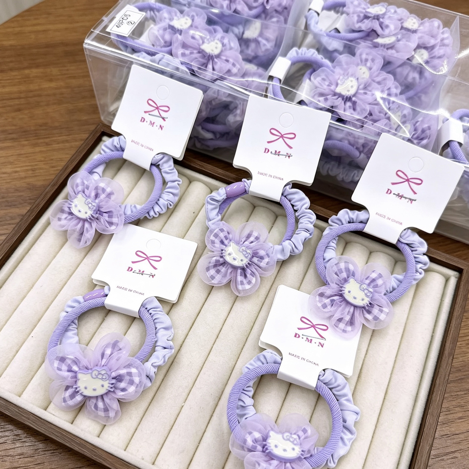 New colorful girl gauze small intestine loop cute chiffon edge hair loop high elasticity rubber band two pieces of commercial super hair accessory New colorful girl gauze small intestine loop cute chiffon edge hair loop high elasticity rubber band two pieces of commercial super hair accessory
