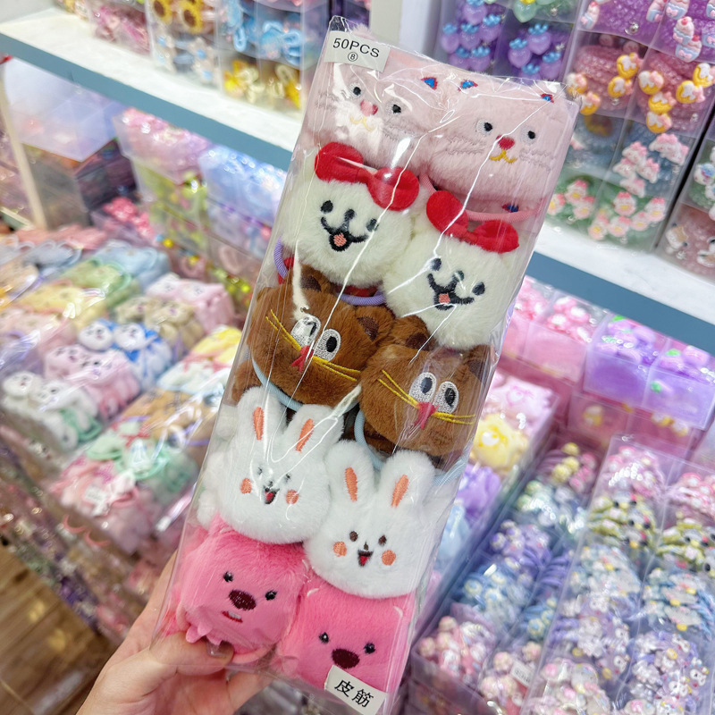 Plush doll hair clip, Sanrio duckbill clip, cute cartoon Kuromi hair clip, female side bangs, broken hair clip Plush doll hair clip, Sanrio duckbill clip, cute cartoon Kuromi hair clip, female side bangs, broken hair clip