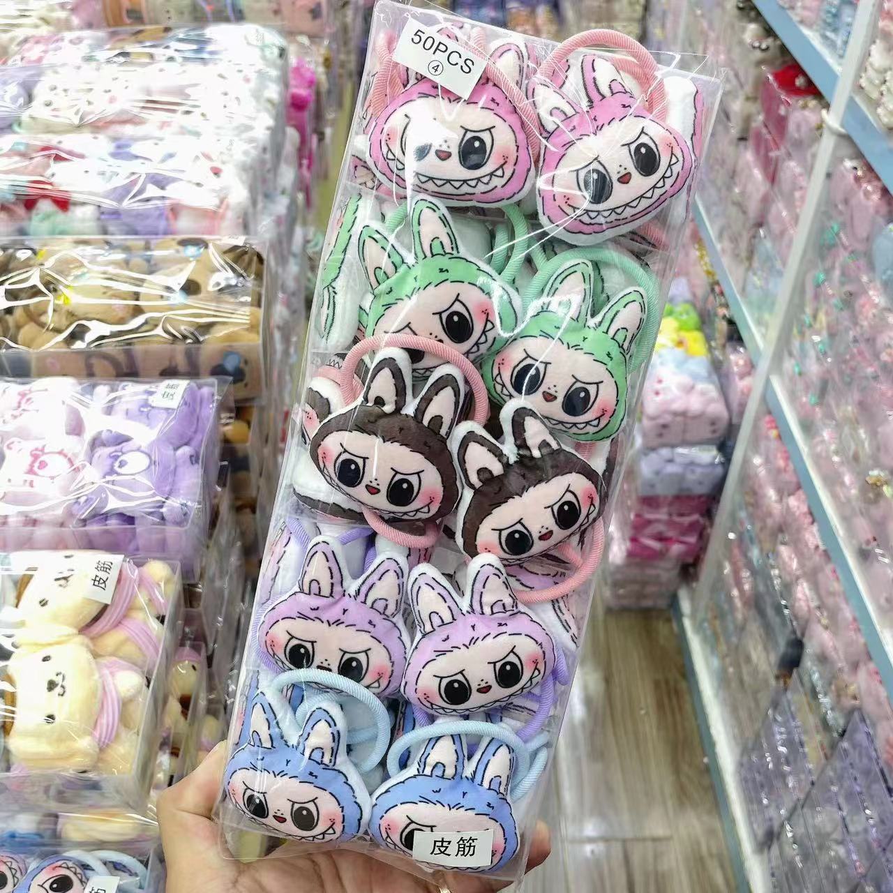 Plush doll hair clip, Sanrio duckbill clip, cute cartoon Kuromi hair clip, female side bangs, broken hair clip Plush doll hair clip, Sanrio duckbill clip, cute cartoon Kuromi hair clip, female side bangs, broken hair clip