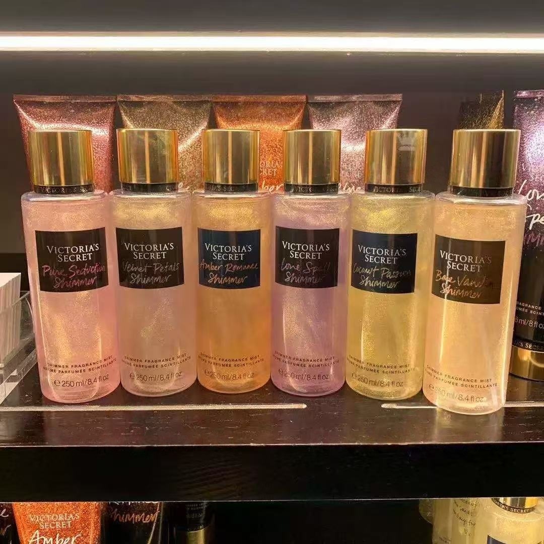 Victoria's Secret Shining Powder Bright Flowing Body Fragrance spray Moisture Replenishment and Fragrance Retention spray 250ml