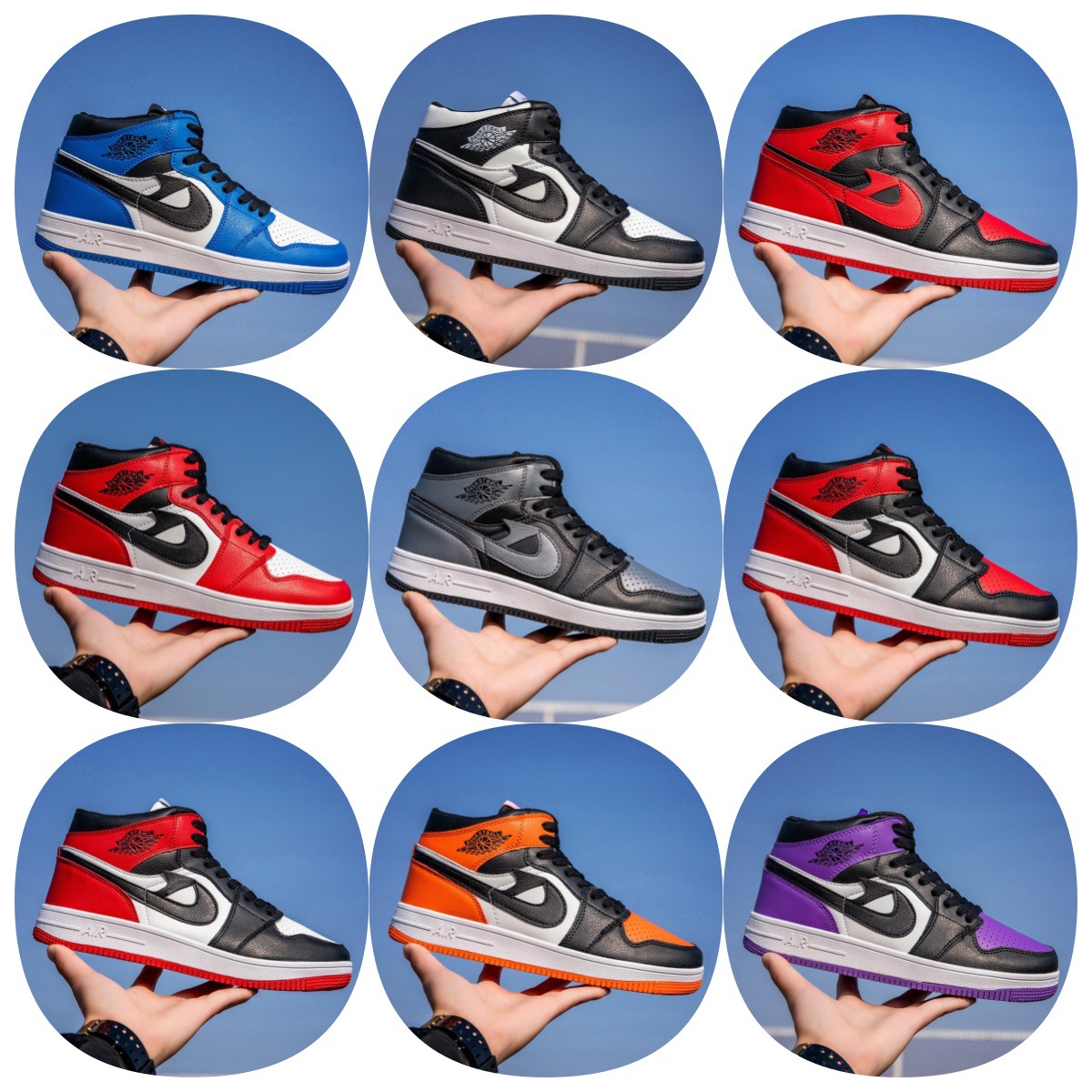 Cross border classic AJ men's shoes Air Force No.1 high top board shoes couple women's shoes casual sports basketball shoes factory direct sales