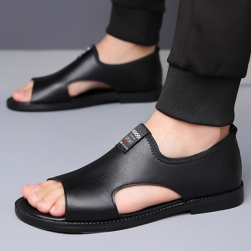 2026 Summer Sandals New Men's Casual Soft Bottom Anti slip and Odor proof Men's Anti slip Breathable Beach Shoes Roman