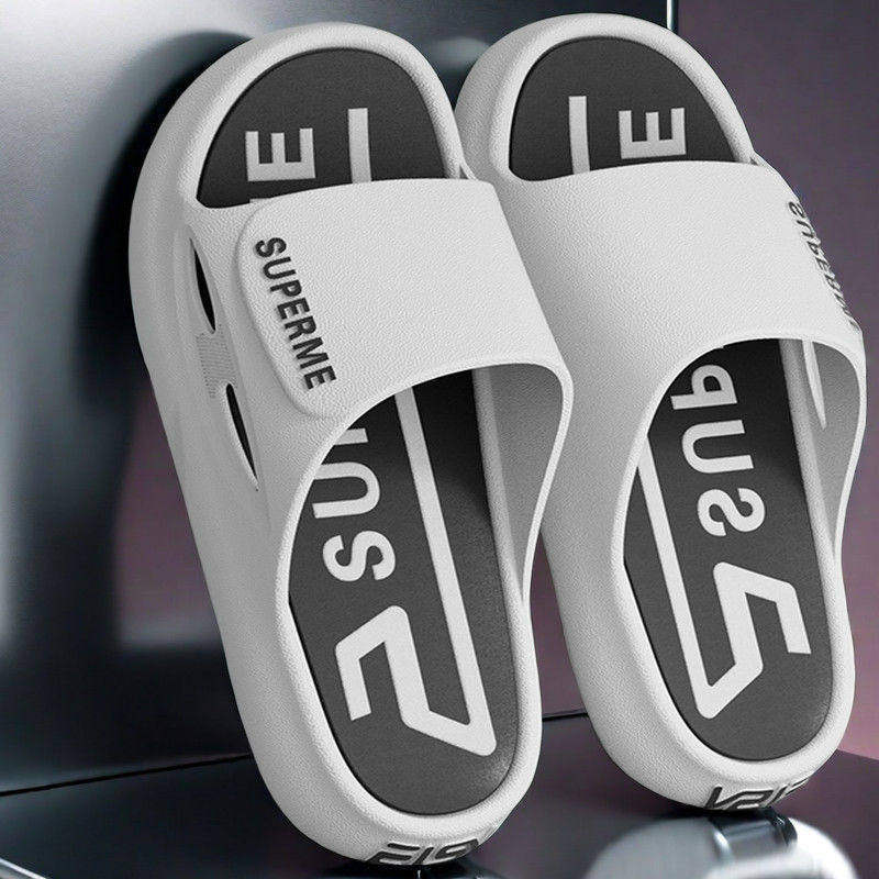 Wholesale of men's slippers for home, summer, men's outdoor, soft soled, outerwear, home, anti-skid, thick sole