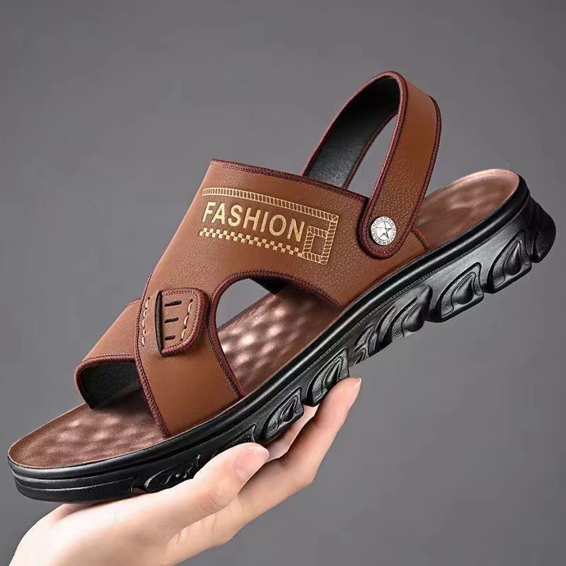 Sandals for men, 2026 men's shoes, men's sandals with soft soles, anti slip and breathable, casual beach shoes for outdoor wear, men's sandals wholesale