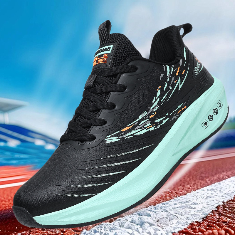 2025 Autumn New Men's Shoes Leather Surface Waterproof Sports and Leisure Shoes Student Anti slip and Wear resistant Ultra light Soft Bottom Running Shoes
