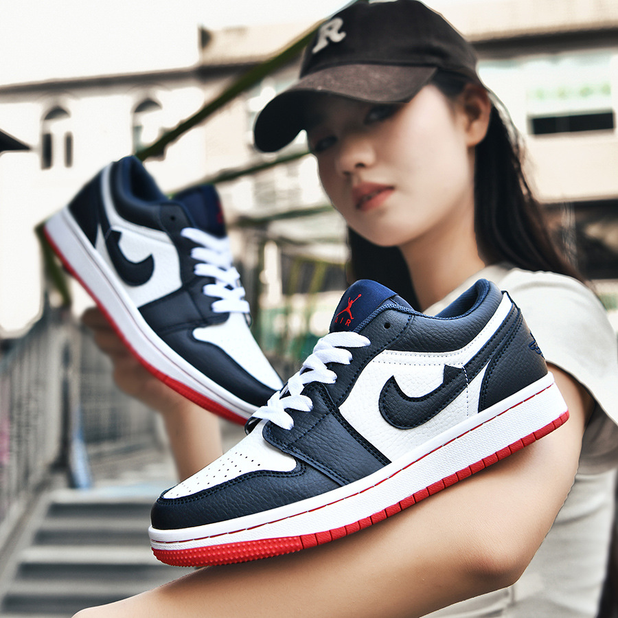 Putian Classic AJ Qiao Low Top Midnight Blue Air Force No.1 Couple Student Casual Board Shoes Trendy Sports Shoes