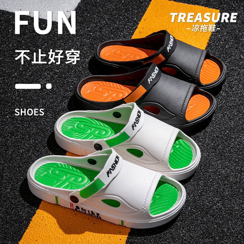 Sandals for men in summer 2025, new trendy outdoor durable beach shoes, men's casual driving soft soled non slip sandals