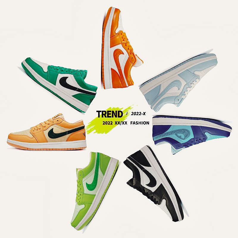 Cross border AJ men's shoes, casual sports, low top board shoes, couple's versatile women's shoes, Air Force No.1 trendy student skateboard shoes